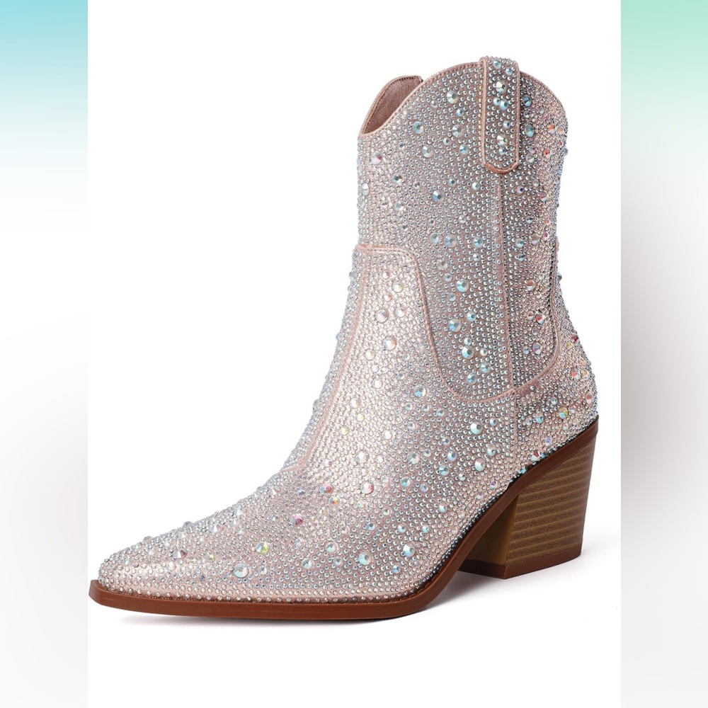 Super comfy and sparkly boots!  Brand new in box
